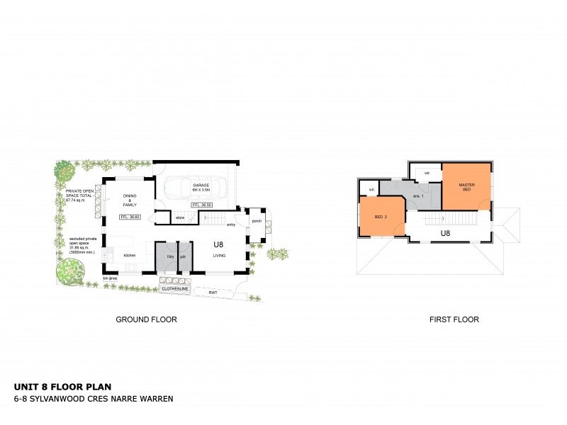 8/6-8 Sylvanwood Crescent, Narre Warren VIC 3805 Floorplan