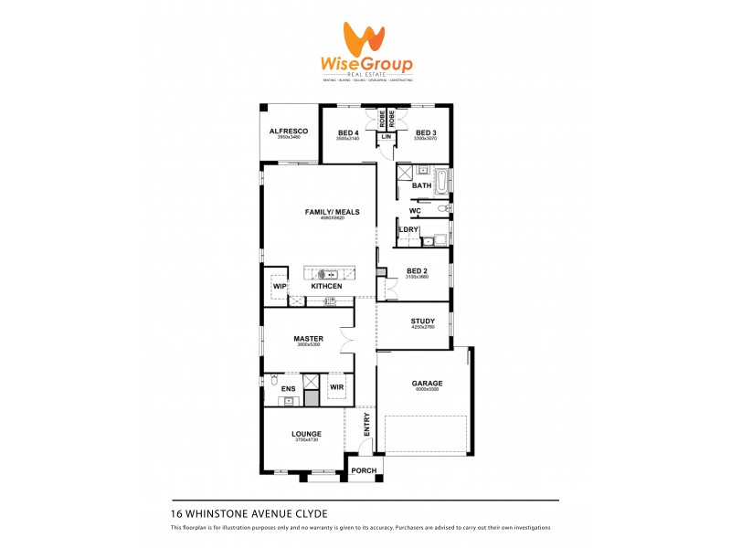 16 Whinstone Avenue, Clyde VIC 3978 Floorplan