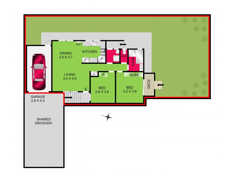3/15 BIESKE ROAD, Grovedale VIC 3216 Floorplan