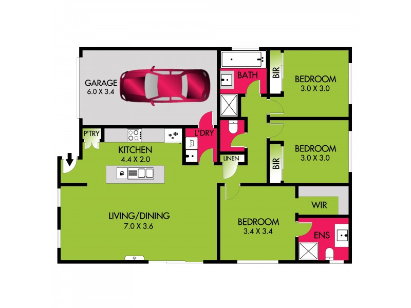 52B Donnelly Avenue, Norlane VIC 3214 Floorplan