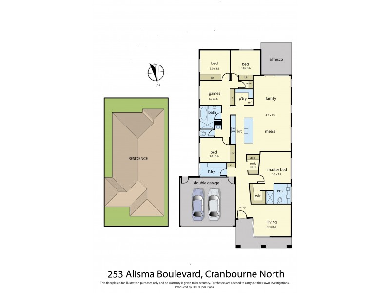 253 Alisma Boulevard, Cranbourne North VIC 3977 Floorplan