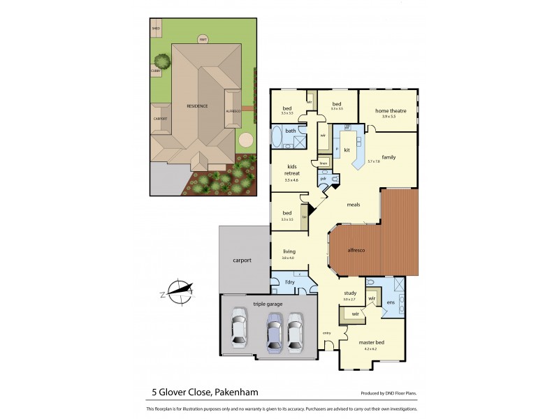 5 Glover Close, Pakenham VIC 3810 Floorplan