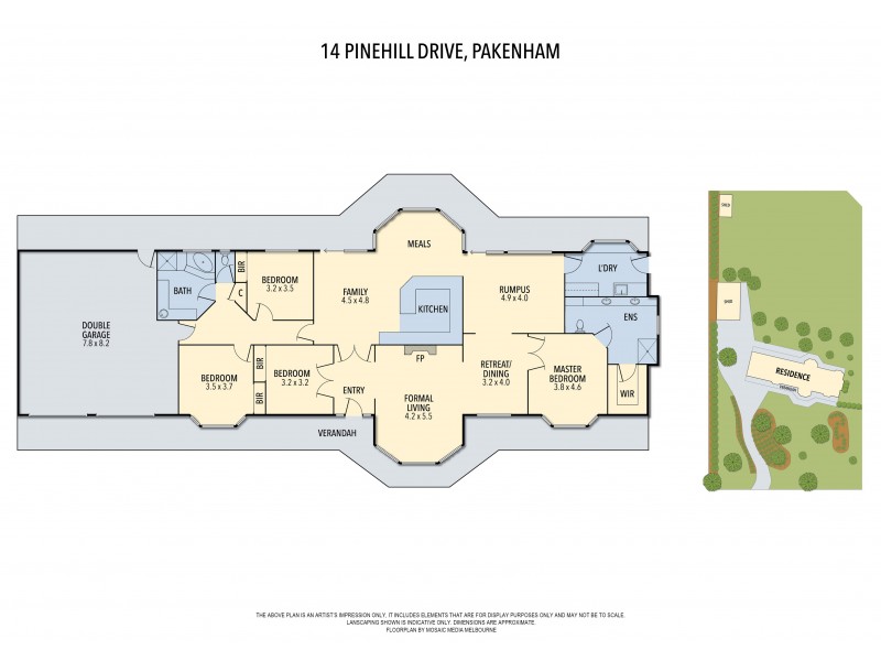 14 PINEHILL DRIVE, Pakenham VIC 3810 Floorplan