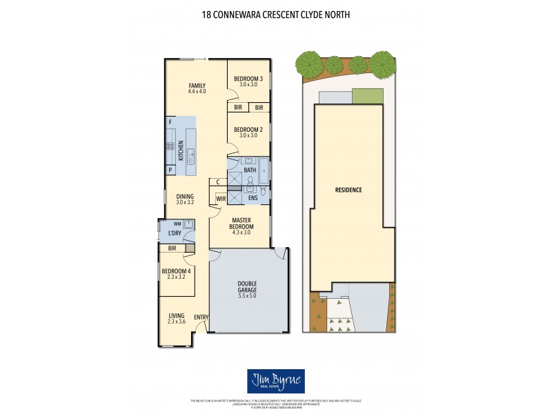 18 Connewara Crescent, Clyde North VIC 3978 Floorplan