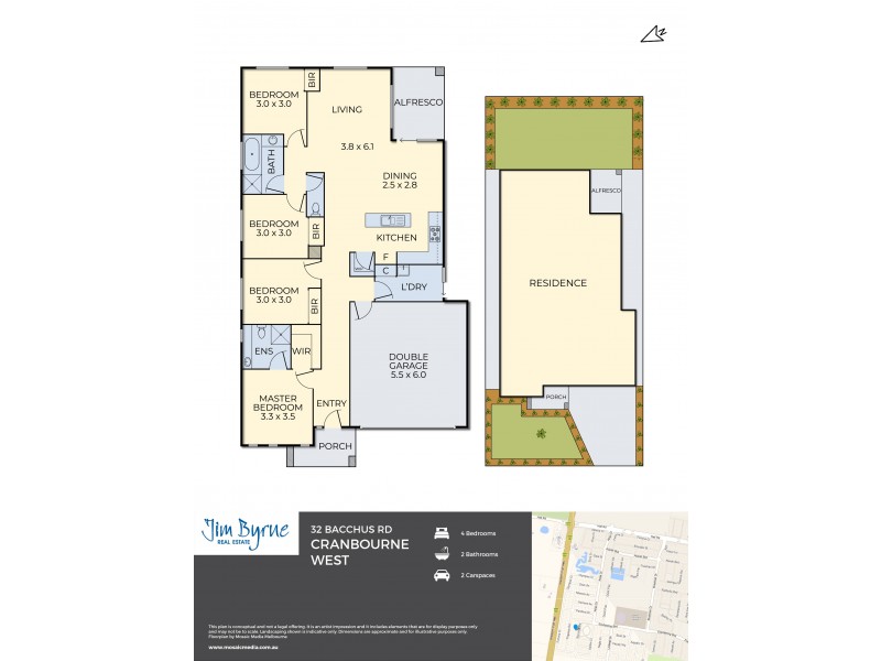 32 Bacchus Road, Cranbourne West VIC 3977 Floorplan