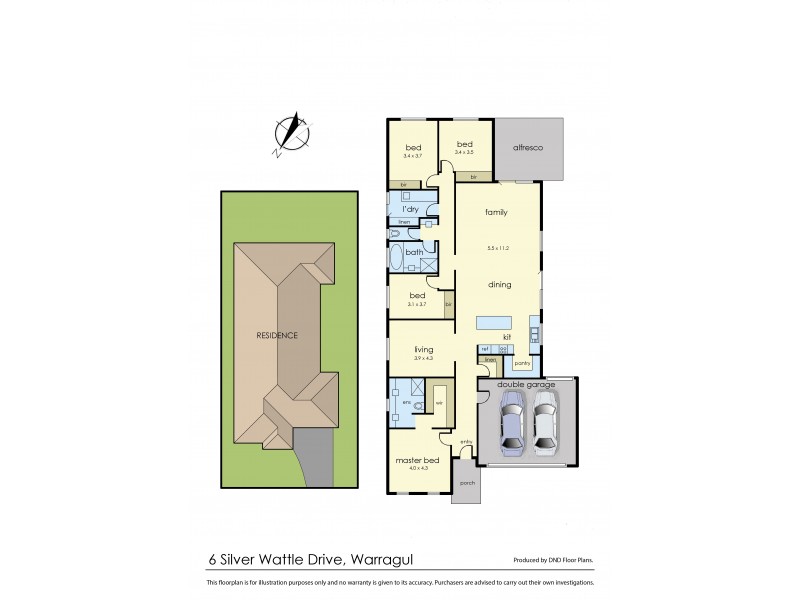 6 Silver Wattle Drive, Warragul VIC 3820 Floorplan