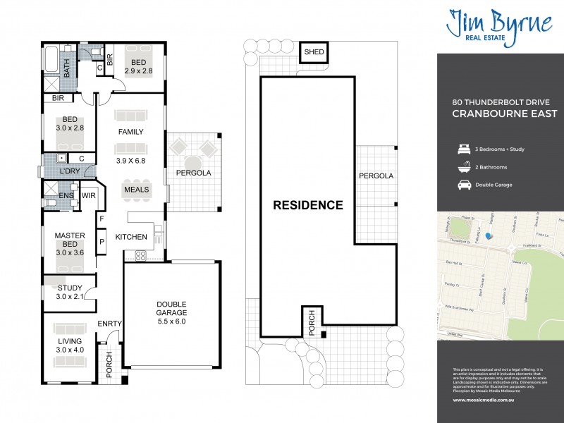 80 Thunderbolt Drive, Cranbourne East VIC 3977 Floorplan