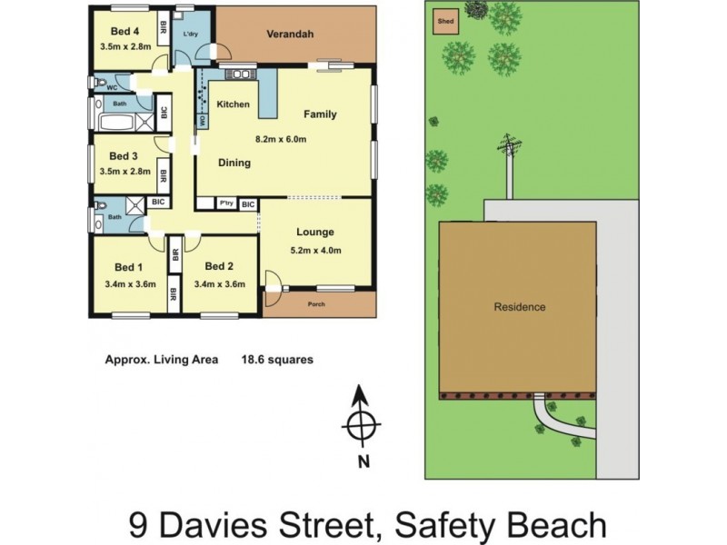 9 Davies Street, Safety Beach VIC 3936 Floorplan