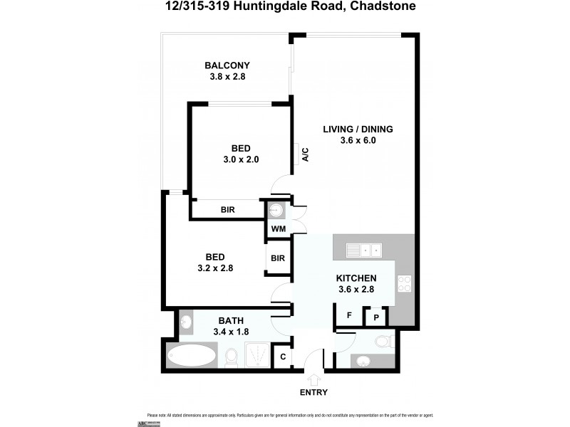 8/315-319 Huntingdale Road, Chadstone VIC 3148 Floorplan