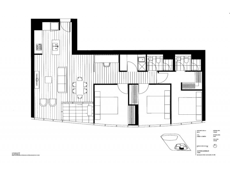 2203B/889-897 COLLINS STREET, Docklands VIC 3008 Floorplan