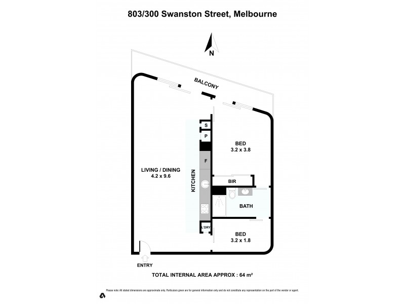 803/300  Swanston Street, Melbourne VIC 3000 Floorplan