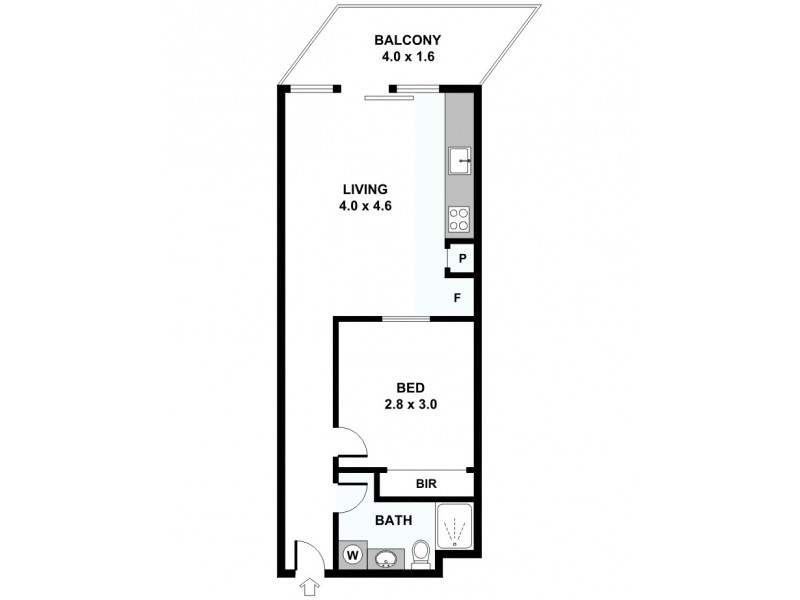612/39 Kingsways, Glen Waverley VIC 3150 Floorplan