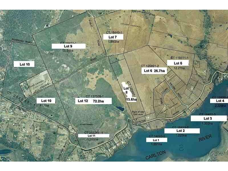 Lot 1-12/ Carlton River Road, Josephs Road, McGuiness Road, Carlton TAS 7173