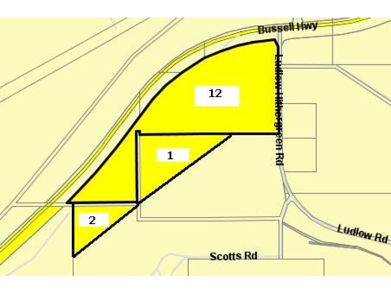 Lot 1 ,2,12 Ludlow Hithergreen Road, Busselton WA 6280