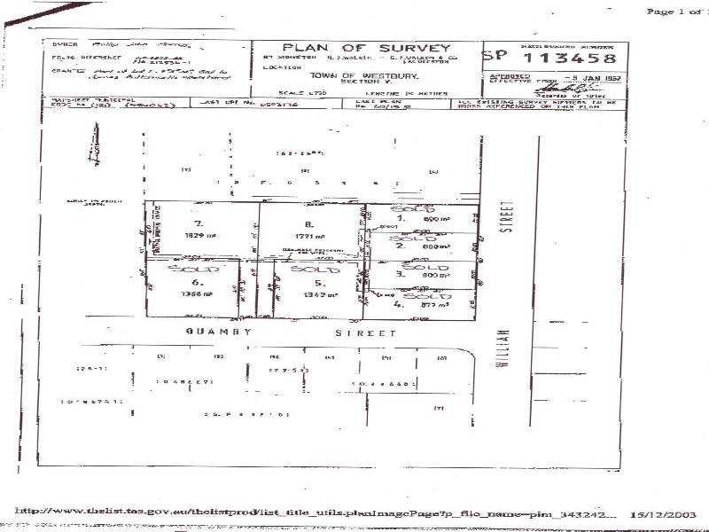 LOT 7 AND 8 QUAMBY STREET, Westbury TAS 7303