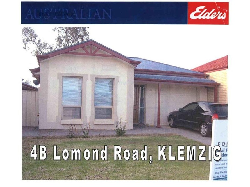 4B LOMOND ROAD, Klemzig SA 5087