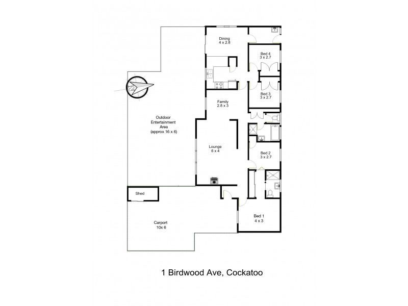 1 Birdwood Avenue, Cockatoo VIC 3781 Floorplan