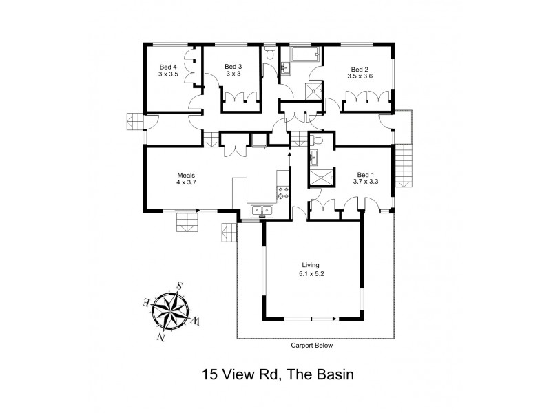 15 View Road, The Basin VIC 3154 Floorplan