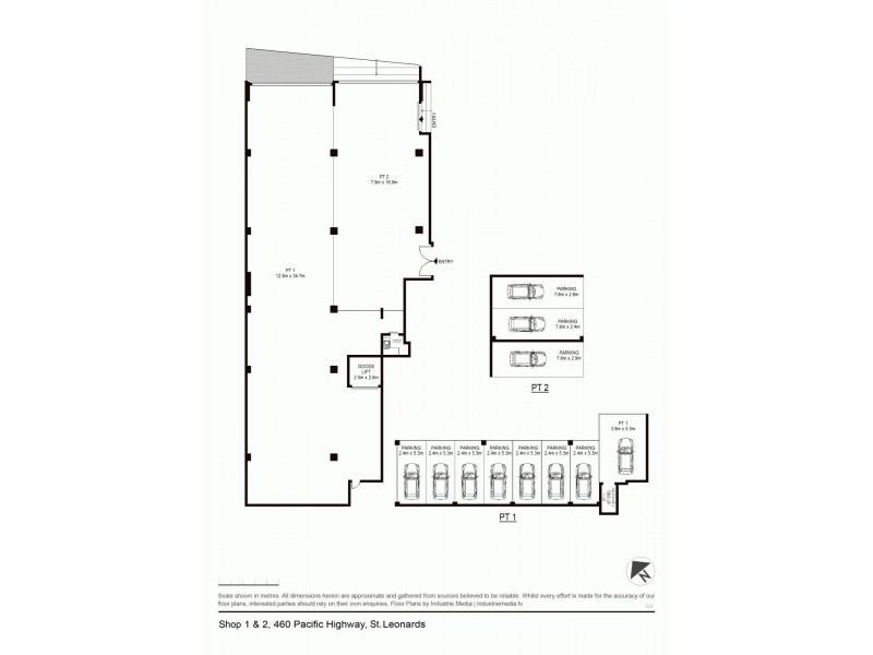 Shop 1 & 2/460 Pacific Highway, Crows Nest NSW 2065 Floorplan