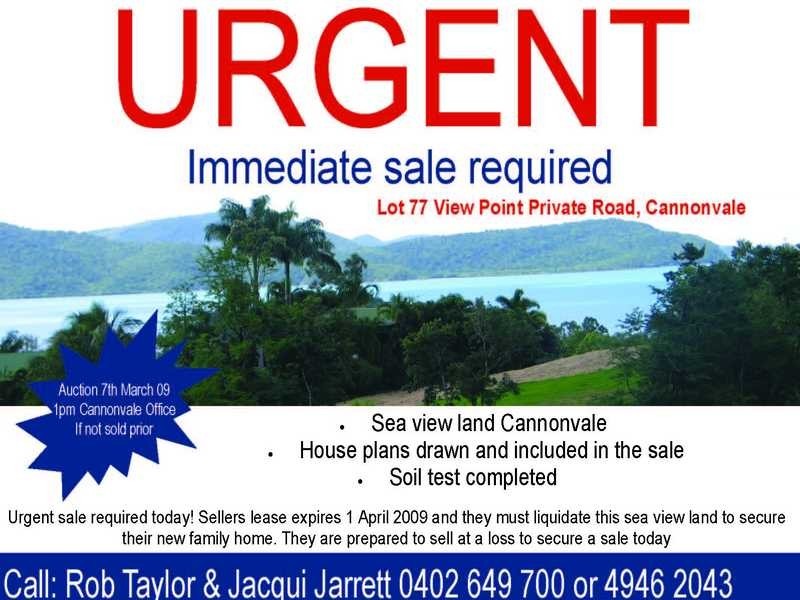 Lot 77 View Point Road, Cannonvale QLD 4802