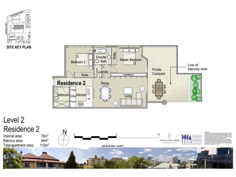 Unit 2 Mountview Residences at 10 Downing Street, Spring Hill QLD 4000