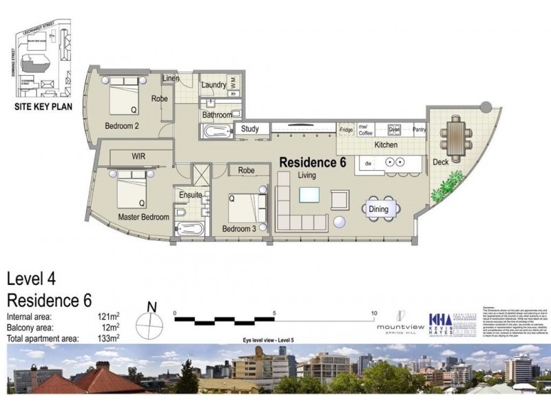 Unit 6/Level 4 Mountview Residences at 10 Downing Street, Spring Hill QLD 4000