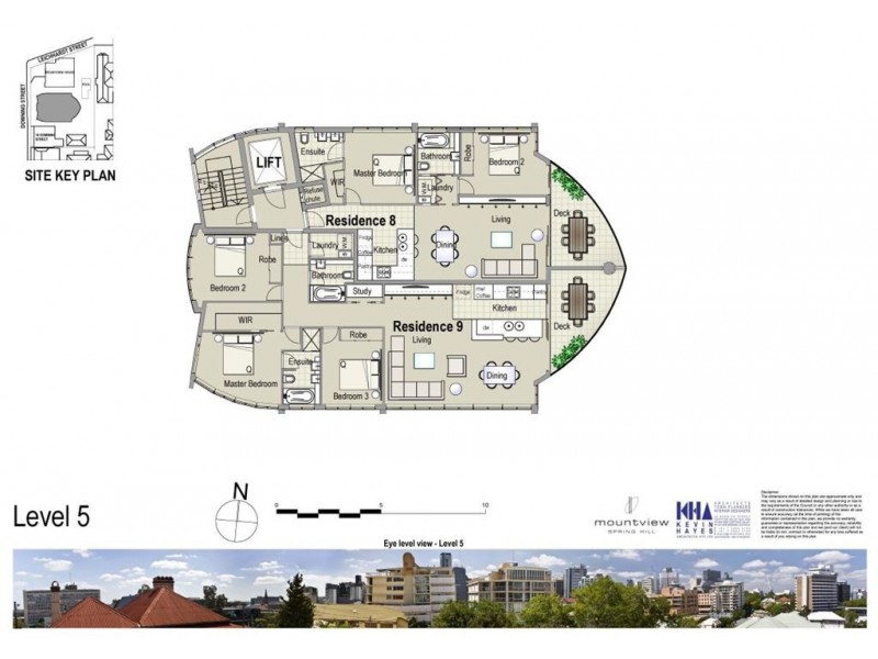 Unit 8/Level 5 Mountview Residences at 10 Downing Street, Spring Hill QLD 4000