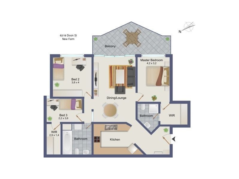 62/19 Dixon Street, New Farm QLD 4005