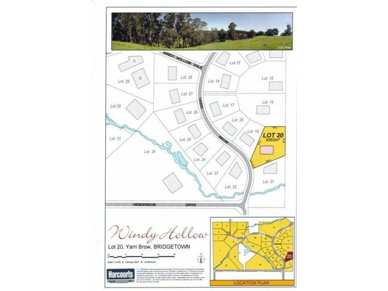 Lot 20 Yarri Brow, Kangaroo Gully, Bridgetown WA 6255