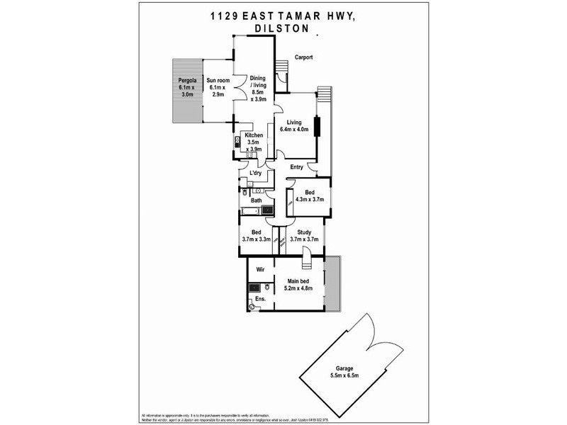 1129 East Tamar Highway, Dilston TAS 7252