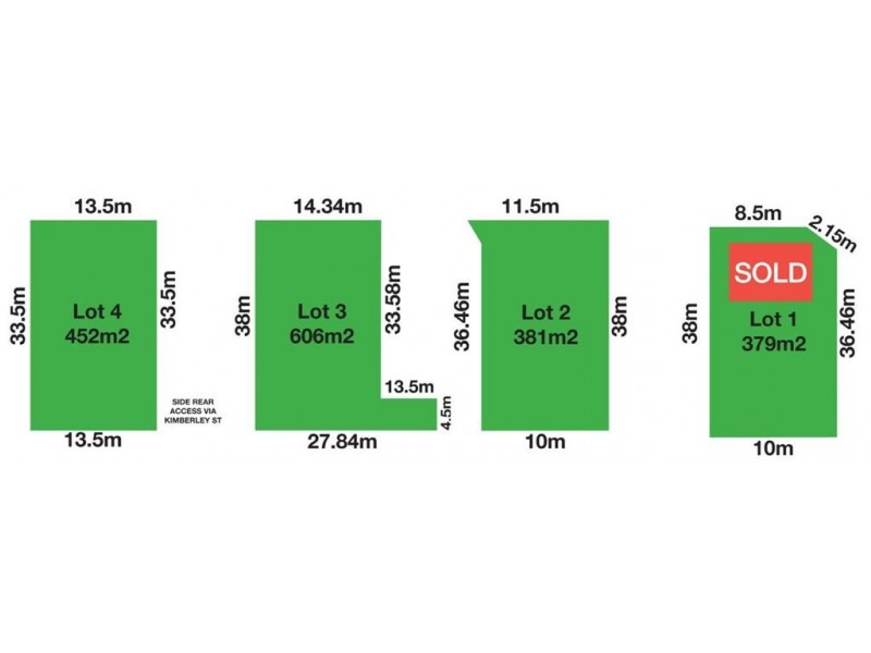 Lt 1,2,3,4 Ely Street, Mansfield Park SA 5012