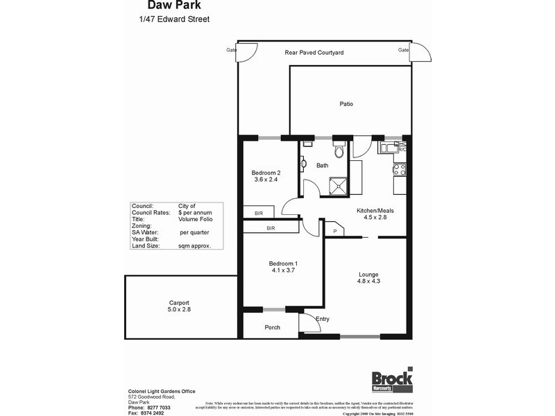 1/47 Edward Street, Daw Park SA 5041