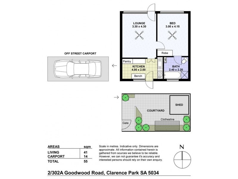 2/302a Goodwood Road, Clarence Park SA 5034