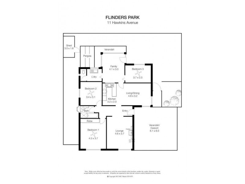 11 Hawkins Avenue, Flinders Park SA 5025