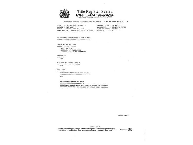 Sect 1461 No Where Else Road, Delamere SA 5204