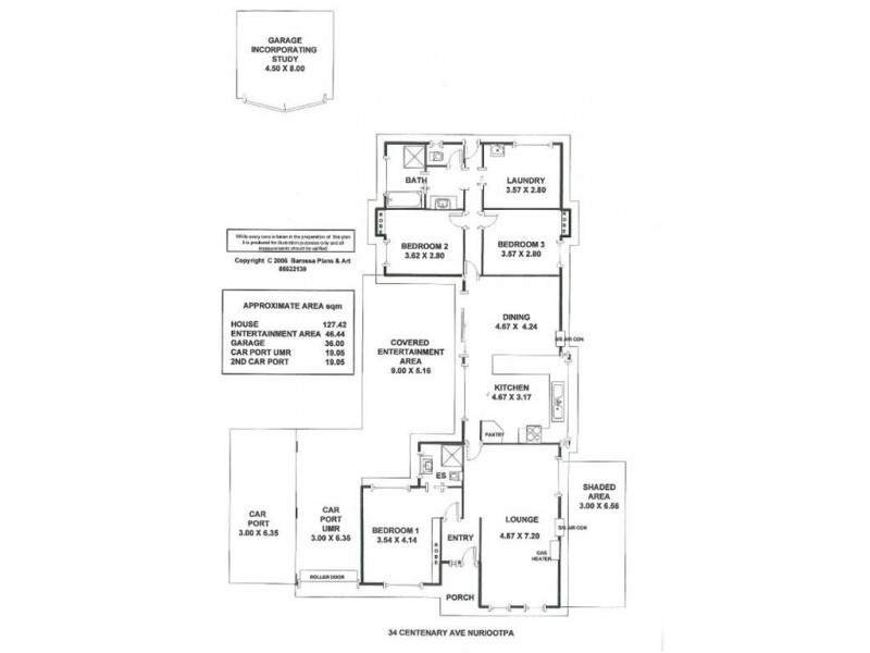 34 Centenary Avenue, Nuriootpa SA 5355
