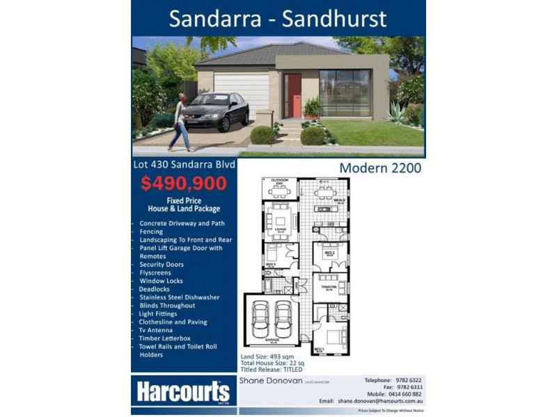 Lot 430 Sandarra Boulevard, Sandhurst VIC 3977