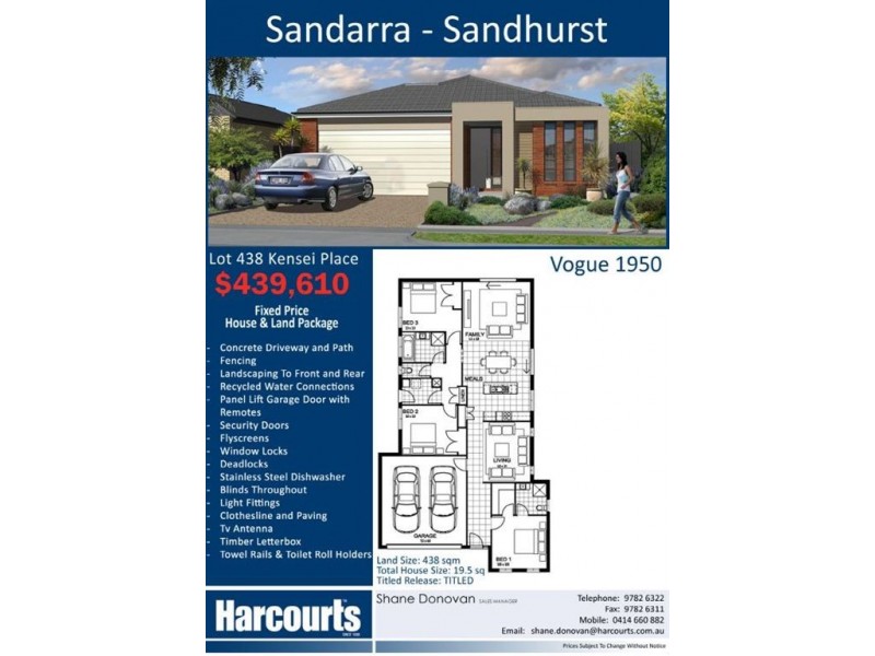 Lot 438 Kensei Place, Sandhurst VIC 3977