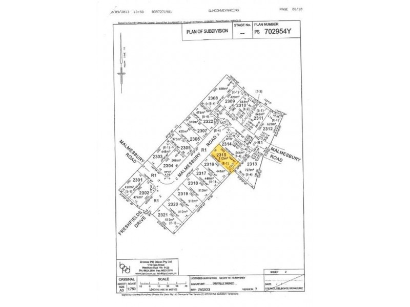 Lot 2315 Malmesbury Road, Cranbourne North VIC 3977