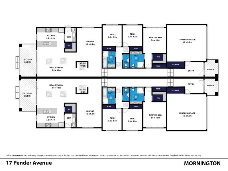 1 & 2/17 Pender Avenue, Mornington VIC 3931