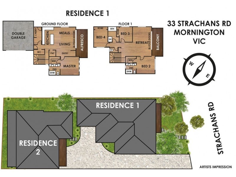 1 & 2/33 Strachans Road, Mornington VIC 3931