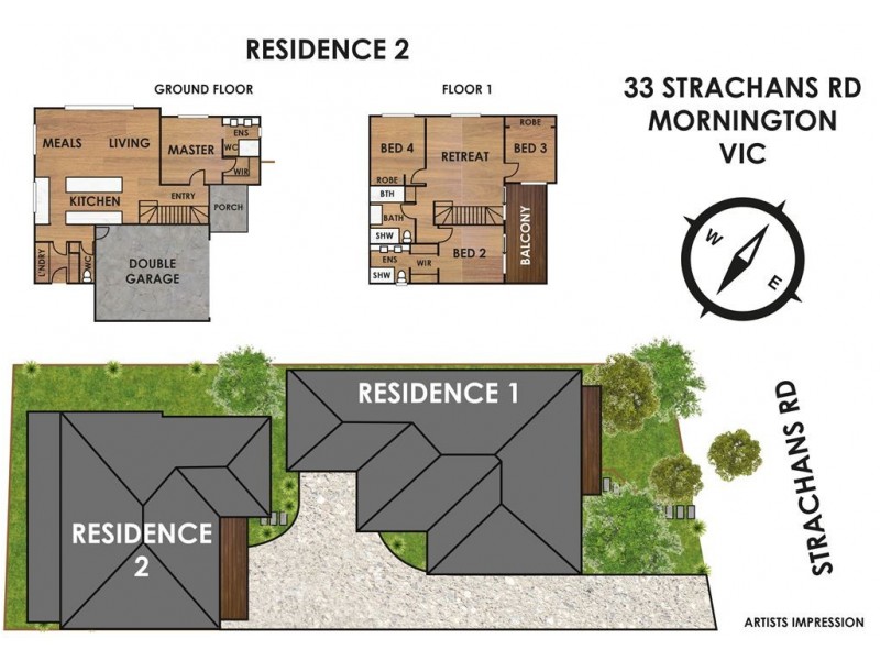 1 & 2/33 Strachans Road, Mornington VIC 3931