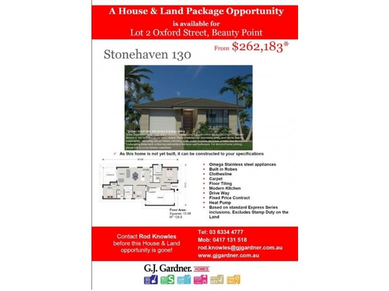 Lot 2 Oxford Street, Beauty Point TAS 7270