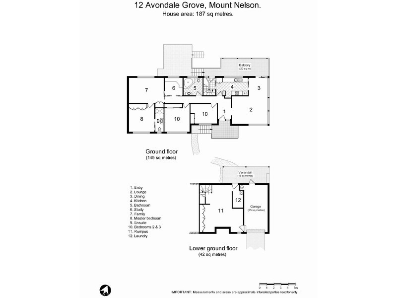 12 Avondale Grove, Mount Nelson TAS 7007
