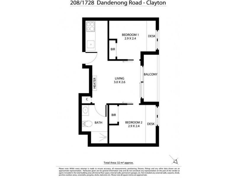 208/1728 Dandenong Road, Clayton VIC 3168