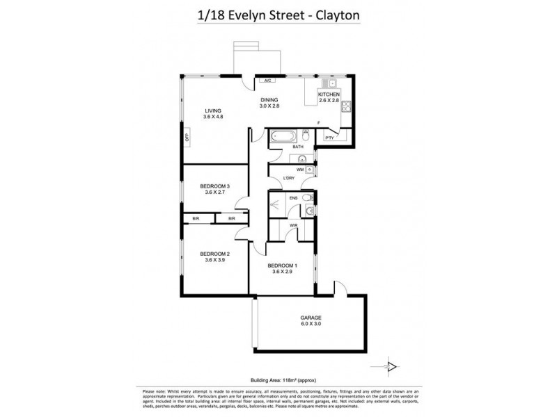 1/18 Evelyn Street, Clayton VIC 3168