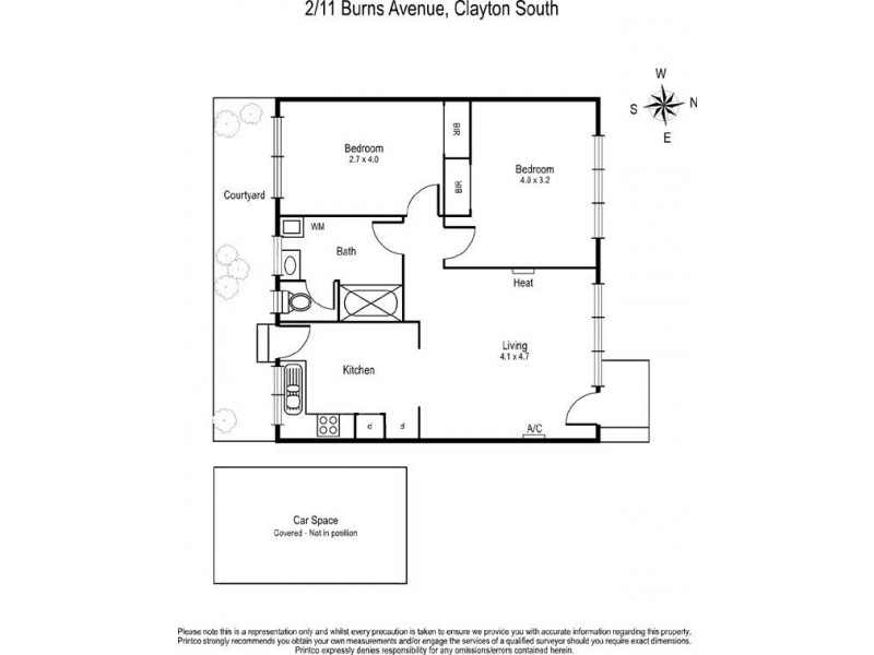 2/11 Burns Avenue, Clayton South VIC 3169