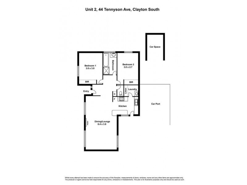 2/44 Tennyson Avenue, Clayton South VIC 3169