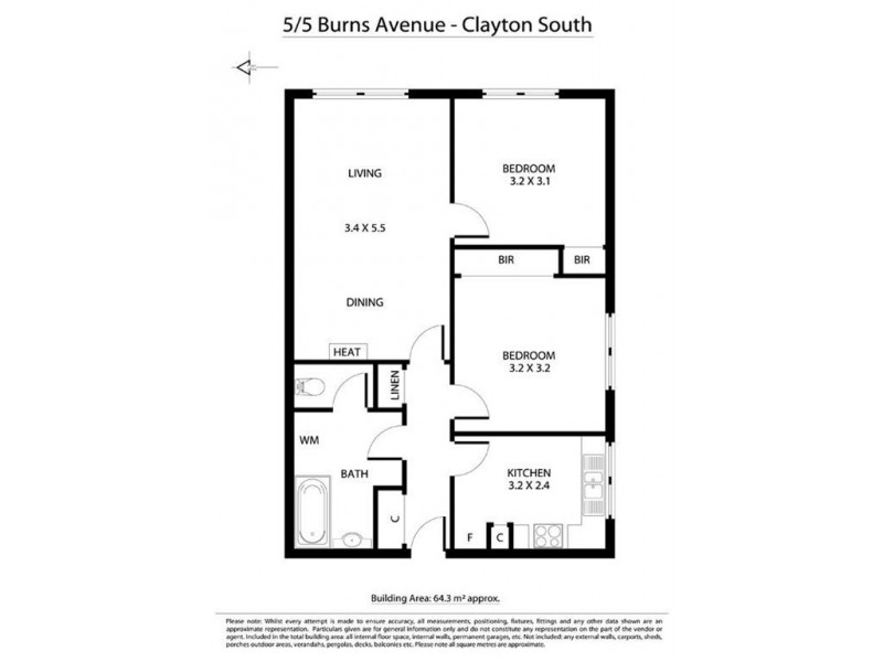5/5 Burns Avenue, Clayton South VIC 3169