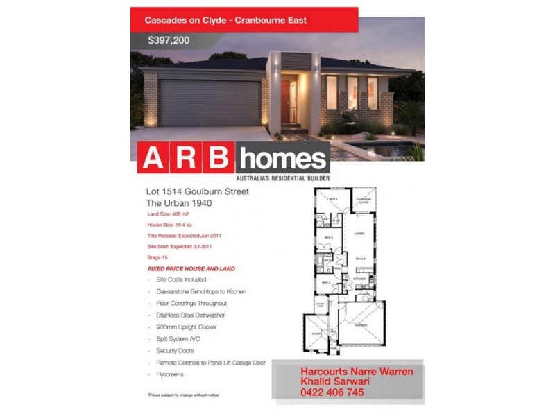 Lot 1514 Goulburn Street, Clyde North VIC 3978